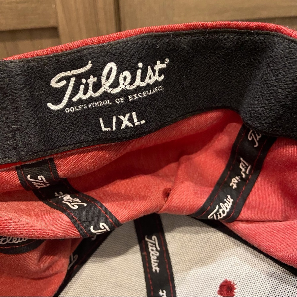 Titleist Red Baseball Cap with White Script Logo - Picture 5 of 8